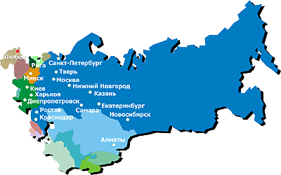 Карта России и виза